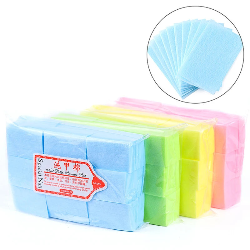 Nail Polish Remover Wipes Cleaning Lint Free Paper Pad Soak off Remover Manicure tool