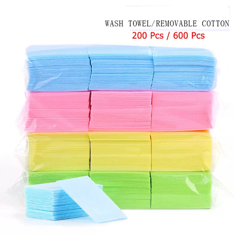 Nail Polish Remover Wipes Cleaning Lint Free Paper Pad Soak off Remover Manicure tool