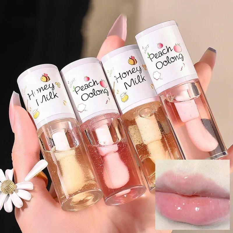Make Up Korean Beauty Cosmetics Lip Ink Gloss Labial Lips Moisturizer Jelly Lipstick Bright Oil Moisturizing Balm Big Lip Brush